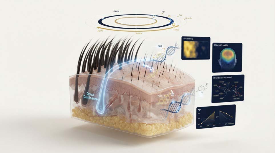 How Age, DHT & Genetics Interact to Predict Hair Transplant