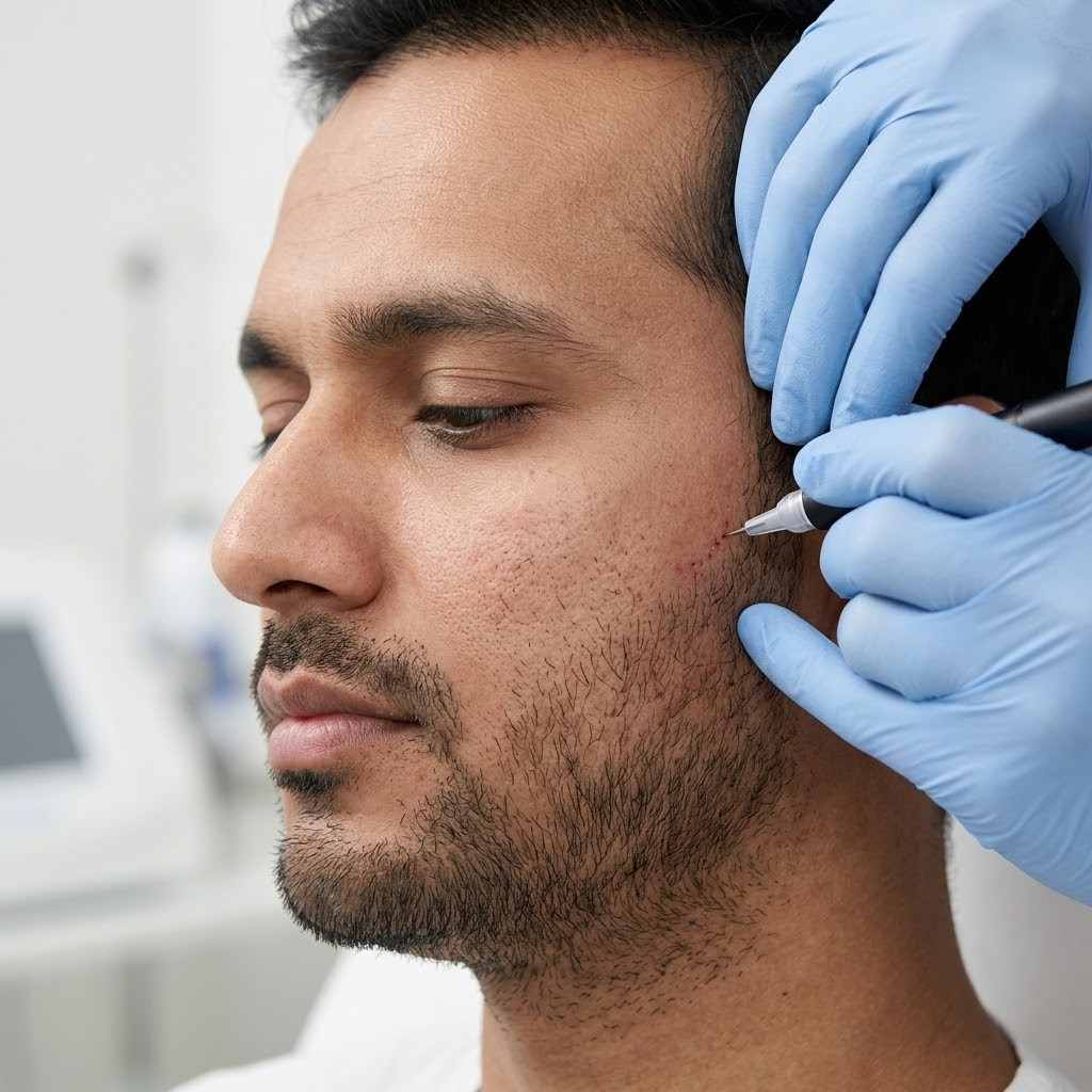 Beard Hair Transplant - The Hair and Shape Clinic, Mumbai