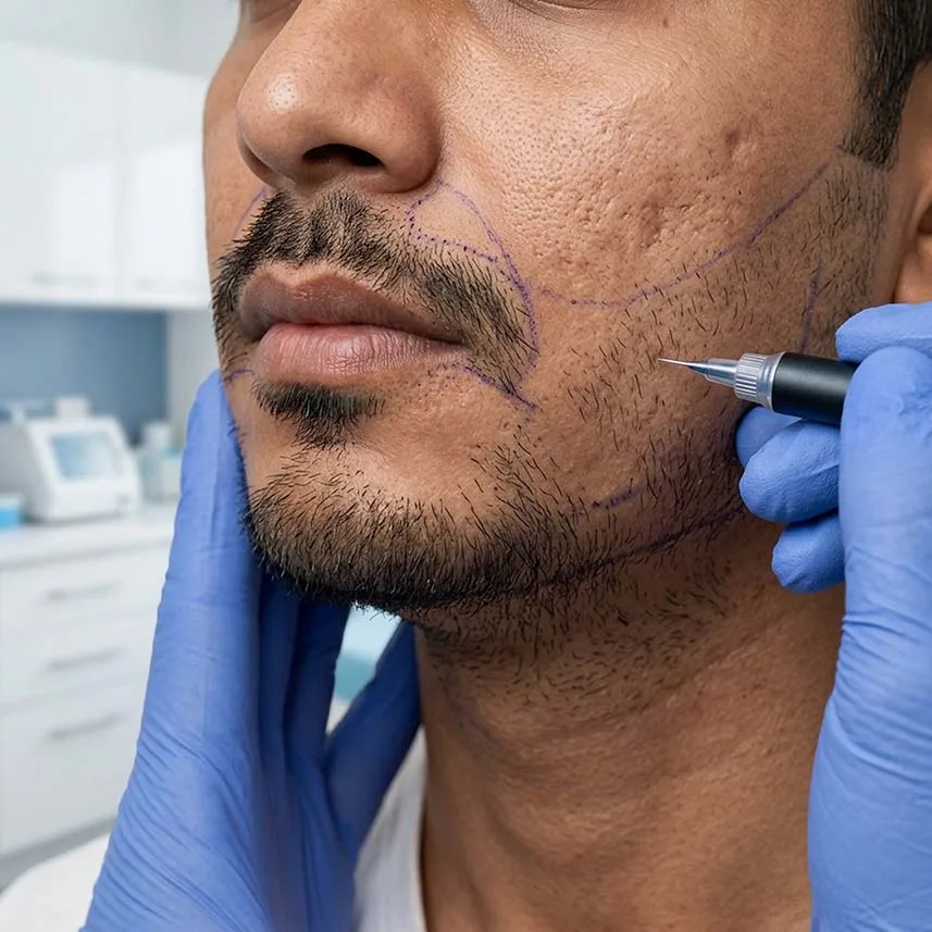Mustache / Beard Creation - The Hair and Shape Clinic, Mumbai
