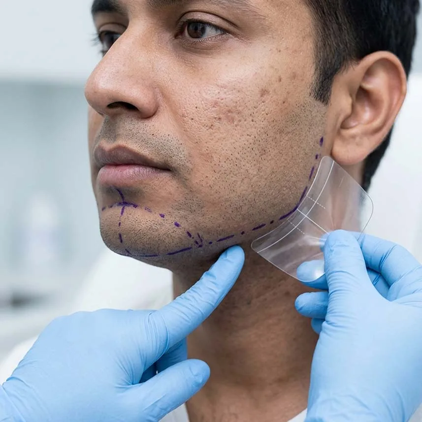 Jaw Line Creation - The Hair and Shape Clinic, Mumbai