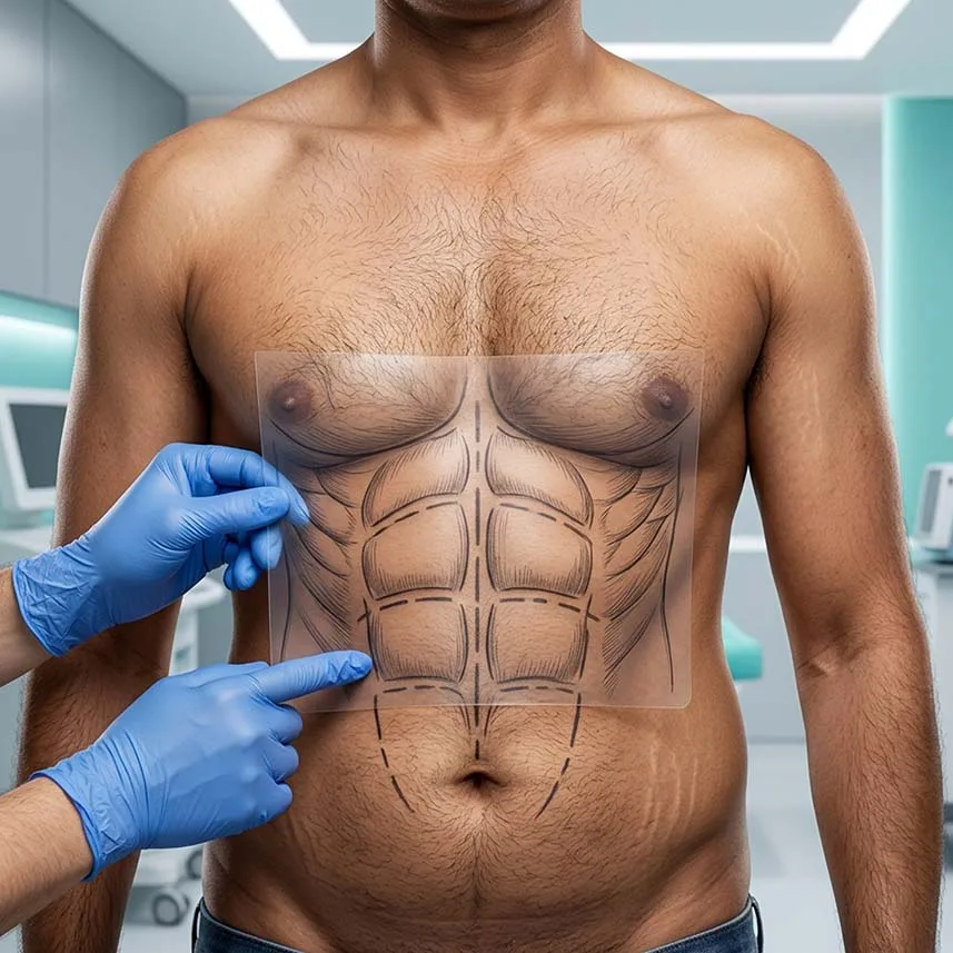 6 Pack Creation - The Hair and Shape Clinic, Mumbai
